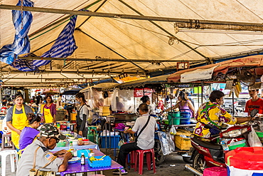 The local night market in Phuket old town, Phuket, Thailand, Southeast Asia, Asia