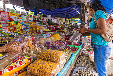 A colourful stall at the 24 hour local market in Phuket Town, Phuket, Thailand, Southeast Asia, Asia