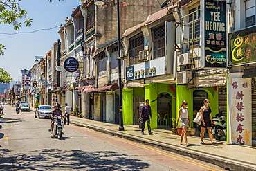 A street scene, George Town, Penang Island, Malaysia, Southeast Asia, Asia