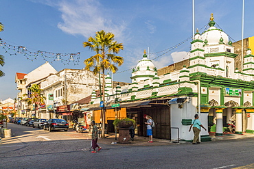 A street scene in Little India, George Town, Penang Island, Malaysia, Southeast Asia, Asia