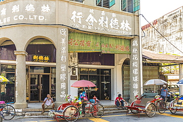 A street scene in George Town, Penang Island, Malaysia, Southeast Asia, Asia