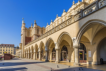 Cloth Hall in the main square, Rynek Glowny, in the medieval old town, UNESCO World Heritage Site, Krakow, Poland, Europe