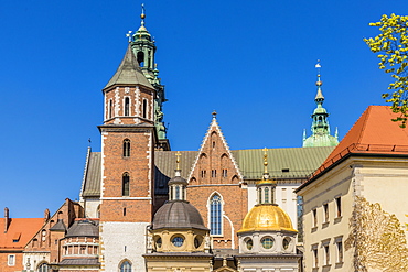 Wawel Cathedral at Wawel Royal Castle, UNESCO World Heritage Site, in the medieval old town, in Krakow, Poland, Europe