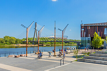 Vistulan Boulevards beside the River Vistula, Warsaw, Poland, Europe