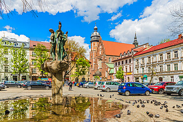 Church of St. Catherine of Alexandria and St. Margarita in Kazmierz, historical former Jewish District, UNESCO World Heritage Site, Krakow, Poland, Europe