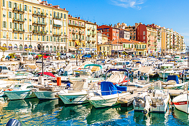 Port Lympia, Nice, Alpes Maritimes, Cote d'Azur, Provence, French Riviera, France, Mediterranean, Europe