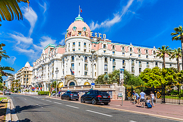 The famous Negresco Hotel in Nice, Alpes Maritimes, Cote d'Azur, French Riviera, Provence, France, Mediterranean, Europe