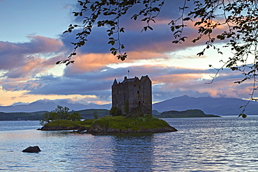 Castle Stalker on Loch Linnhe, Port Appin, Argyll, Scotland, United Kingdom, Europe