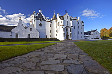 Blair Castle, ancestral home of Clan Murray, Blair Atholl, Perthshire, Scotland, United Kingdom, Europe