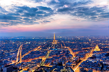 Paris looking out from the Montparnasse Tower, Paris, France, Europe