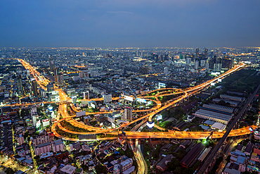 City view of Bangkok at night from Baiyoke Tower, Bangkok, Thailand