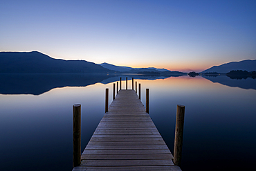 Ashness Jetty , Derwentwater, near Keswick, Lake District National Park, UNESCO World Heritage Site, Cumbria