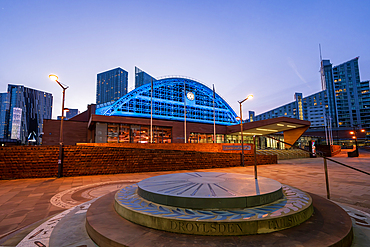 Manchester Central at night, Manchester