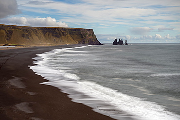 Reynisdrangar Sea Stacks, Reynisfjara, Vik, Iceland, Polar Regions