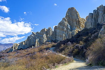 Clay Cliffs, Omarama, Canterbury, South Island, New Zealand, Pacific