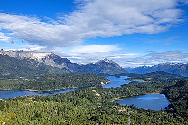 The view of Cerro Campanario, Bariloche, Patagonia, Argentina, South America