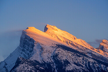 Afternoon light on Mount Rundle, Banff National Park, UNESCO World Heritage Site, Alberta, Canada, North America