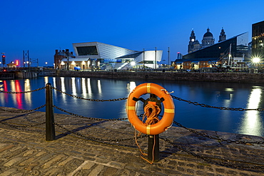 The Museum of Liverpool at night, Liverpool, Merseyside, England, United Kingdom, Europe