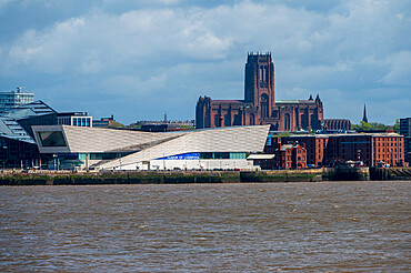 The Museum of Liverpool and Anglican Cathedral, Liverpool, Merseyside, England, United Kingdom, Europe