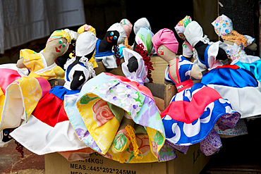 Figurines at a market in Trinidad, Cuba, West Indies, Caribbean, Central America