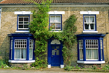 The front of a house in Pickering, North Yorkshire, England, United Kingdom, Europe