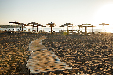 Sunrise at Kolymbia Beach, Rhodes, Dodecanese, Greek Islands, Greece, Europe