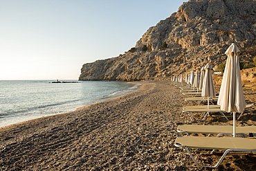 Sunrise at Kolymbia Beach, Rhodes, Dodecanese, Greek Islands, Greece, Europe