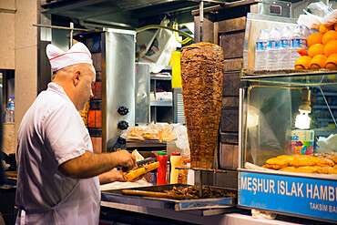 Ciligun Durum Turkish restaurant near Taksim Square, Istanbul, Turkey, Europe