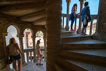 View from Palazzo Contarini del Bovolo staircase, Venice, UNESCO World Heritage Site, Veneto, Italy, Europe