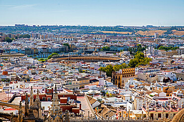 Skyline, Seville from Cathedral tower, Seville, Andalucia, Spain, Europe