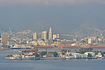 A view of Rio de Janeiro from the water, Brazil