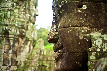 Ancient ruins of Bayon Temple, Angkor, Siem Reap, Cambodia