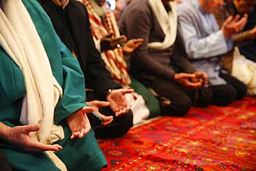 Naqshbandi Sufis praying.