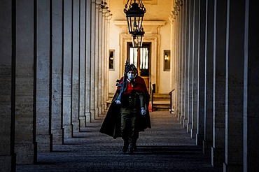 Rome,  The Carabinieri Cuirassier Regiment, Carabinieri Guards of the President of the Republic Command in the ballroom on the occasion of consultations at the Quirinale