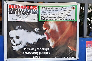 Anti-drug campaign in Philippines.