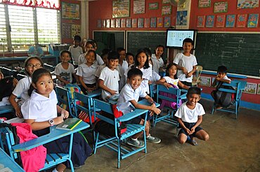 Primary school in Philippines.