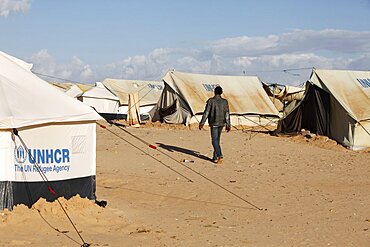 Somali refugee in Choucha camp.