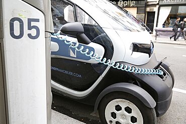 Charging station. Electric car.