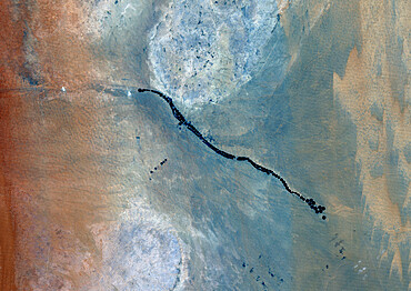 Agriculture In The Desert In 1998, Saudi Arabia, True Colour Satellite Image