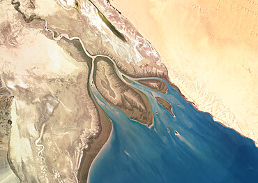 Colorado River Delta, Mexico, True Colour Satellite Image