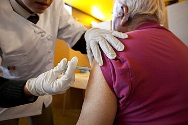 Patient Receiving Vaccination