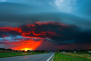 Stormy Nebraska Sunset