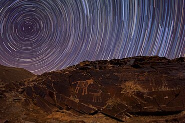 Star Trails and Petroglyphs