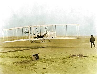 Wright Flyer, First Flight, 1903