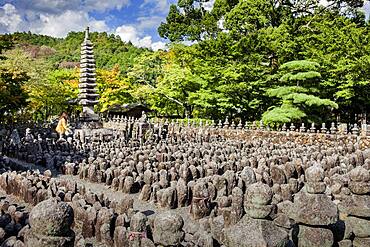 Adashino Nenbutsu dera temple, Arashiyama Sagano area,Kyoto. Kansai, Japan.