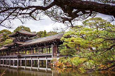 Garden, Heian Jingu Shrine, Kyoto, Japan