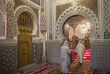 Zaouia (tomb) of Moulay Idriss II, medina Fez. Morocco