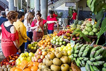 Fruits and vegetables area, Mercado dos Lavradores,Funchal,Madeira, Portugal