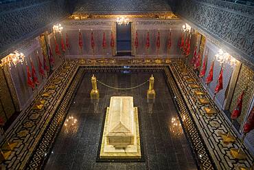 Interior of Mausoleum of Mohammed V, Rabat, Morocco