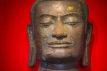 Buddha head, in Chao Sam Phraya National Museum, Ayuthaya, Thailand